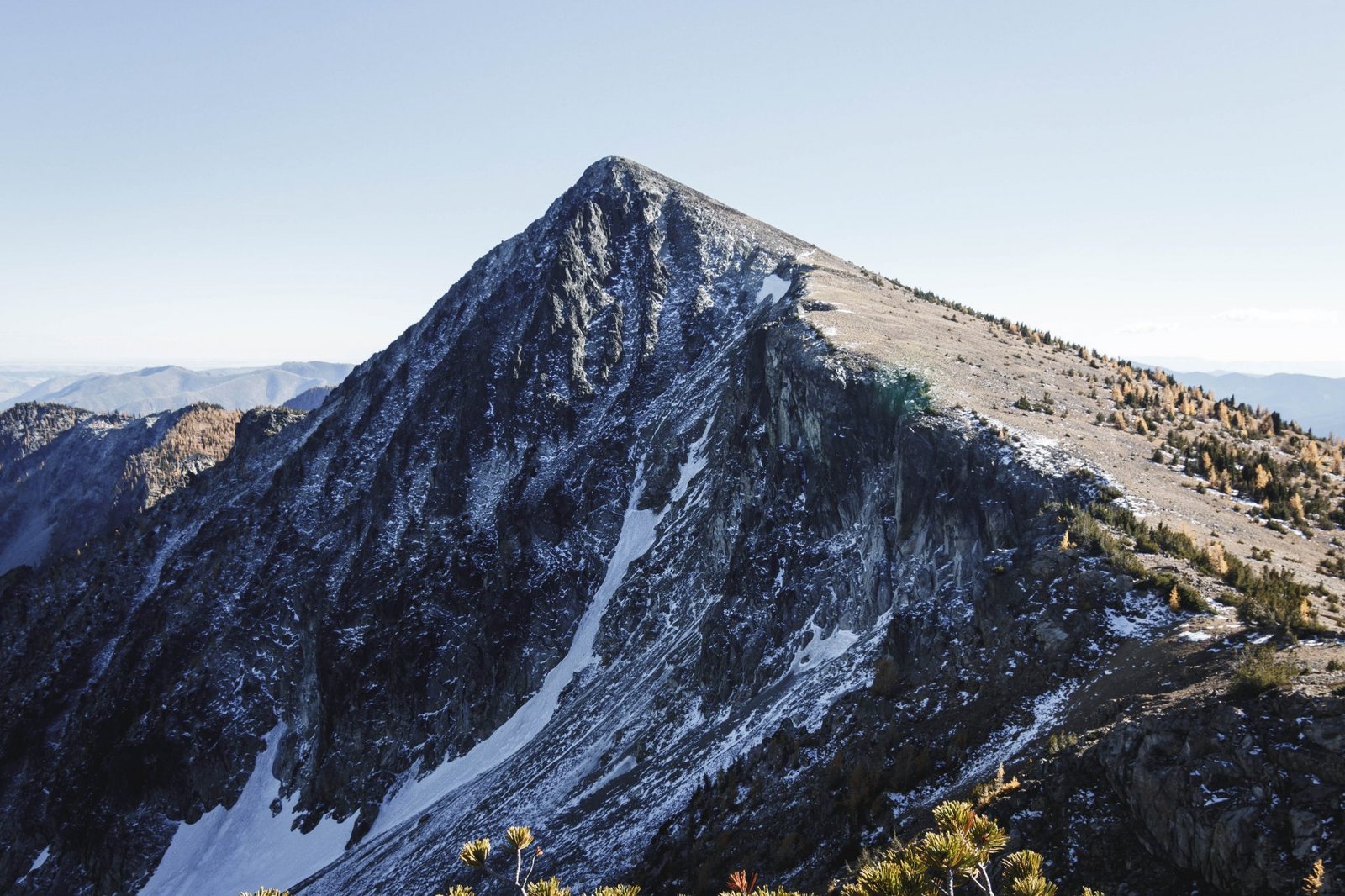Pyramid Mountain's impressive north face