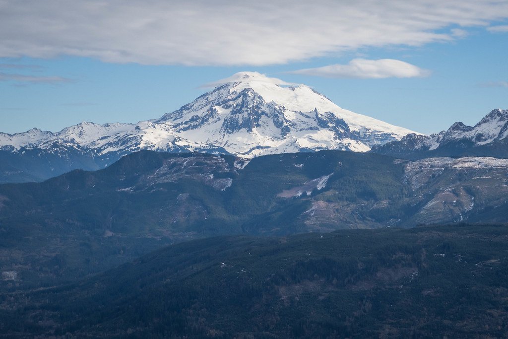 Stewart Mountain South Peak by Haner Mountain + Lake Whatcom / 史都華山