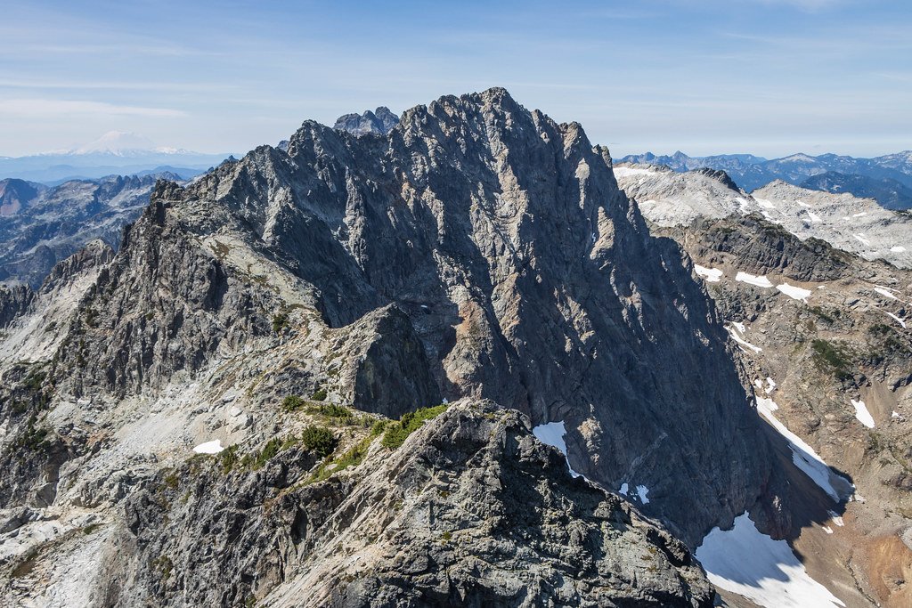 Summit Chief Mountain from Little Big Chief Mountain