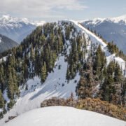 Church Mountain West Peak + West Church Ridge by Glacier / 教堂山